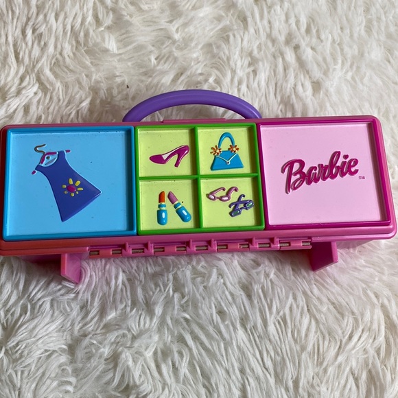 Barbie Toys Vintage Barbie Accessory Case With Handle 999 Mattel No 12215 Pink 1999 Tara